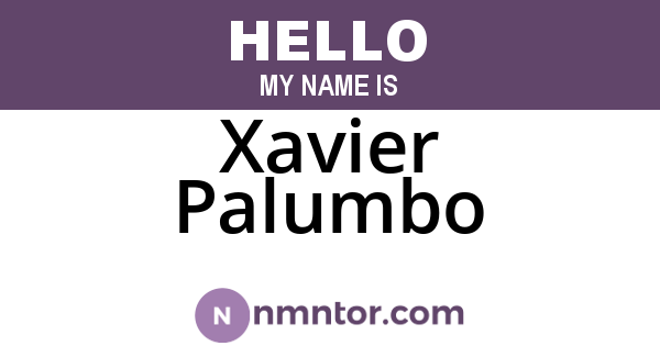 Xavier Palumbo