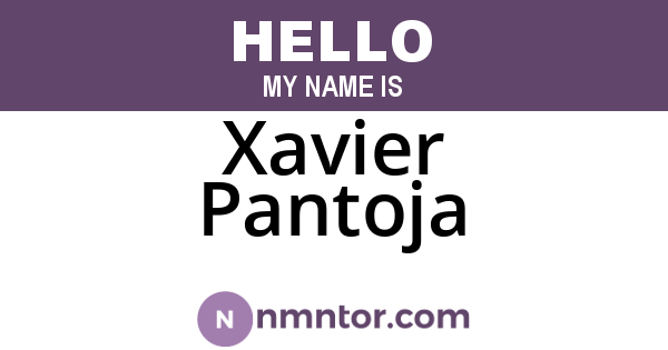 Xavier Pantoja