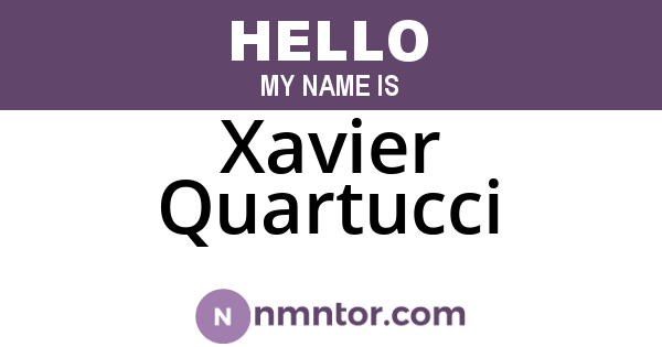 Xavier Quartucci