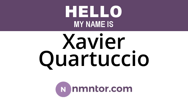 Xavier Quartuccio