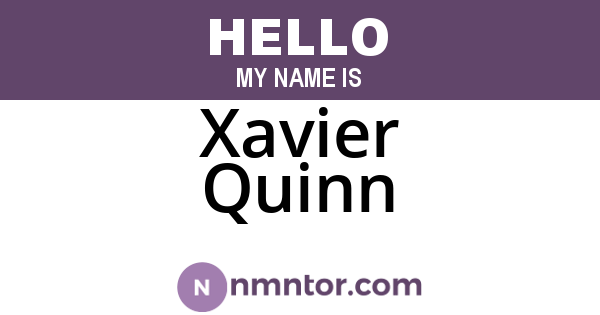 Xavier Quinn