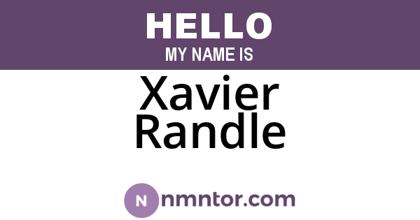 Xavier Randle