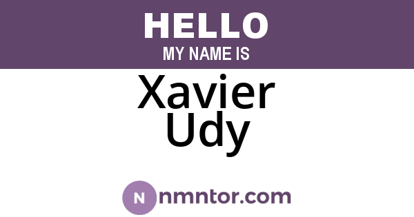Xavier Udy
