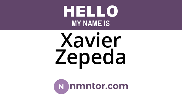 Xavier Zepeda