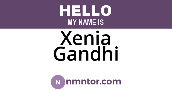 Xenia Gandhi