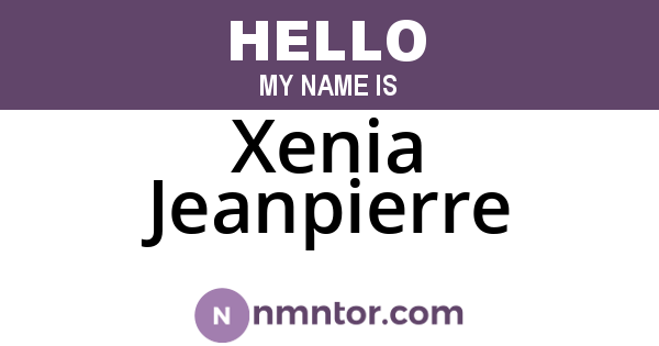 Xenia Jeanpierre