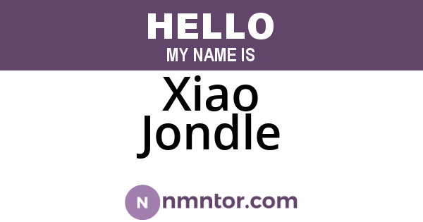 Xiao Jondle