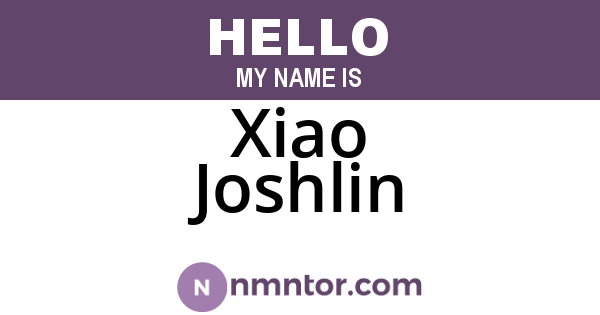 Xiao Joshlin