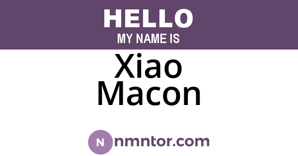 Xiao Macon