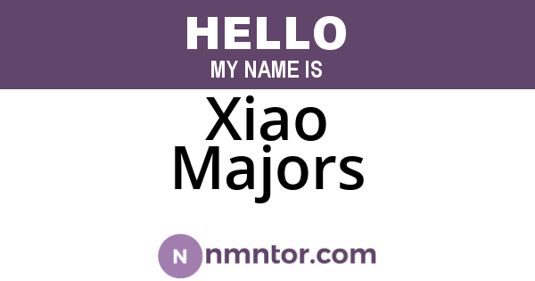 Xiao Majors