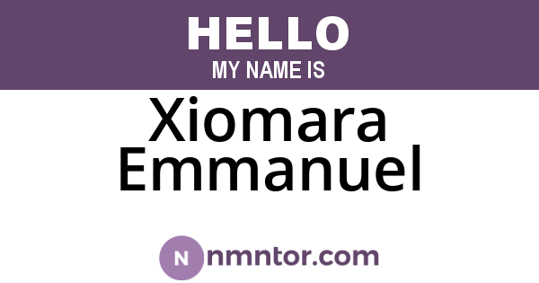 Xiomara Emmanuel