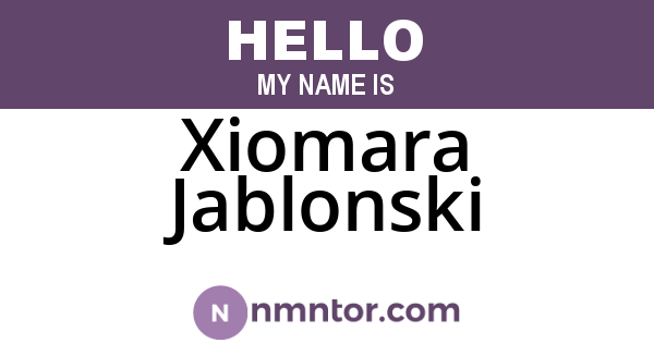 Xiomara Jablonski