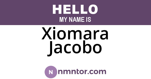 Xiomara Jacobo