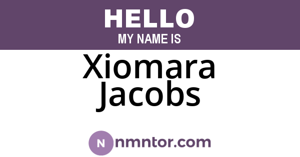Xiomara Jacobs