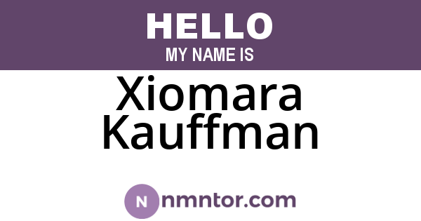 Xiomara Kauffman