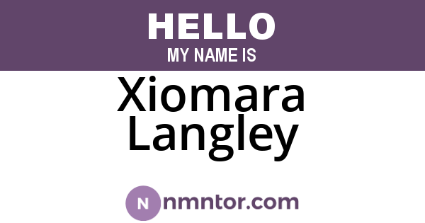 Xiomara Langley