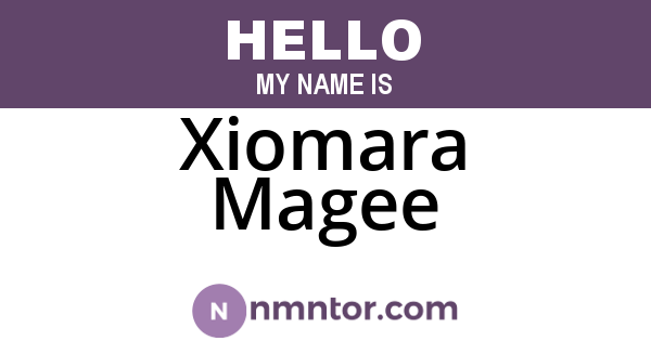 Xiomara Magee