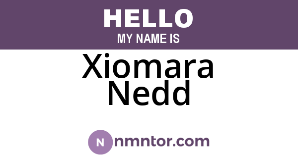 Xiomara Nedd