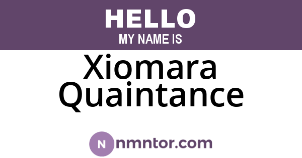 Xiomara Quaintance