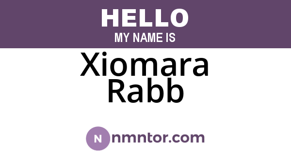 Xiomara Rabb