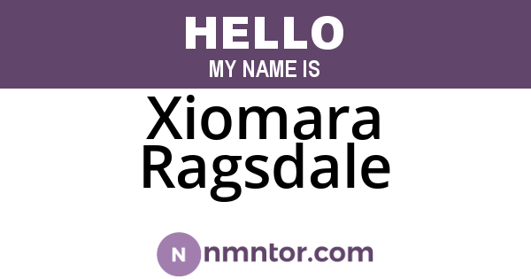 Xiomara Ragsdale