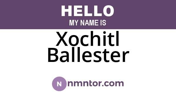 Xochitl Ballester