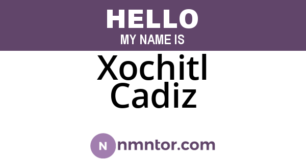 Xochitl Cadiz