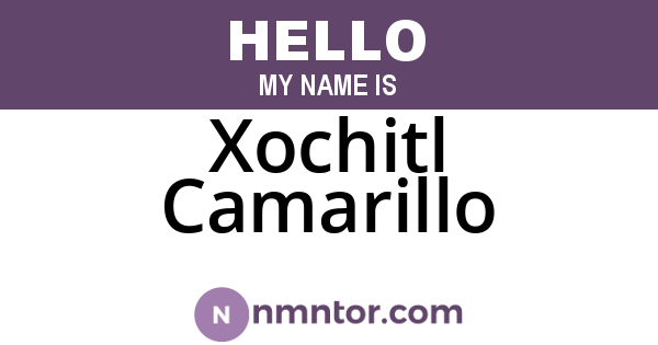 Xochitl Camarillo