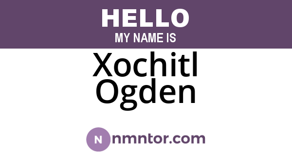Xochitl Ogden