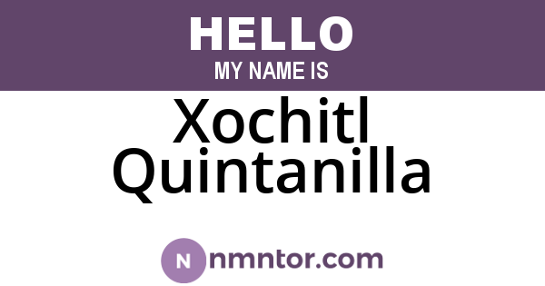 Xochitl Quintanilla