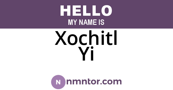 Xochitl Yi
