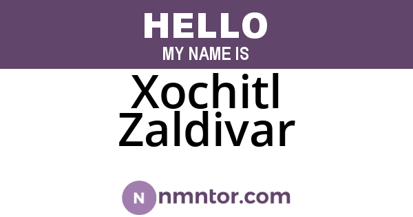 Xochitl Zaldivar