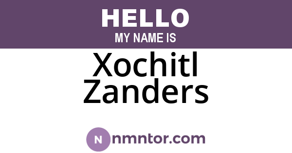 Xochitl Zanders