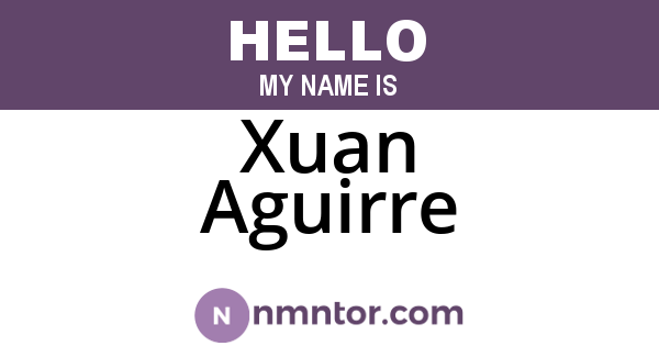 Xuan Aguirre