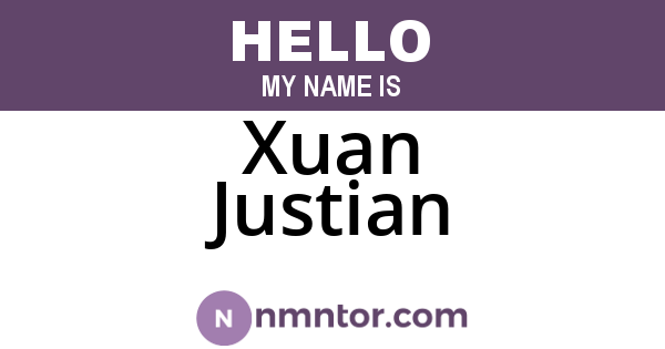 Xuan Justian