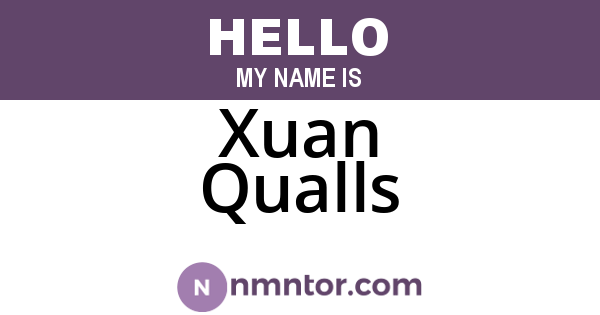 Xuan Qualls