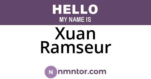Xuan Ramseur
