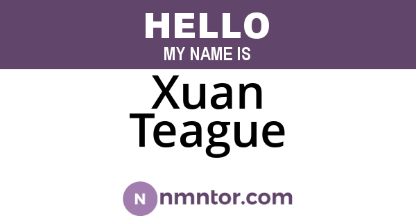 Xuan Teague