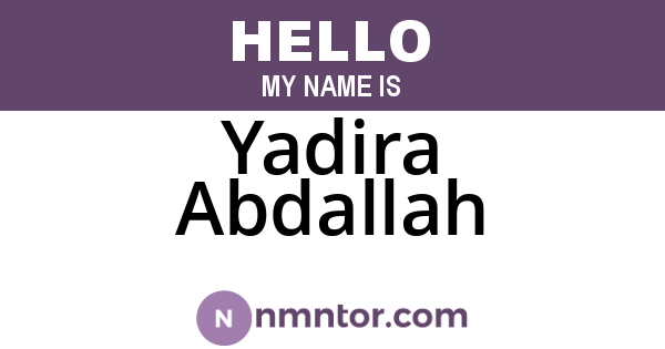 Yadira Abdallah