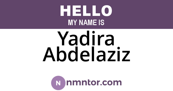 Yadira Abdelaziz