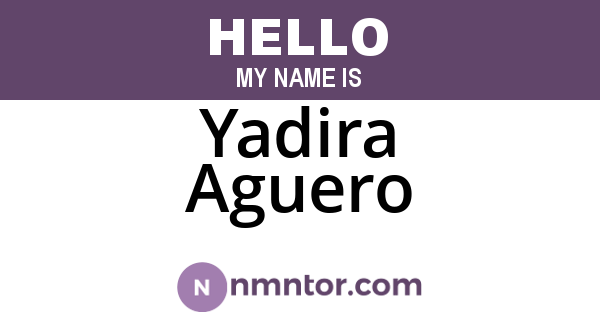 Yadira Aguero