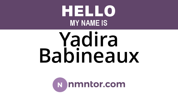 Yadira Babineaux