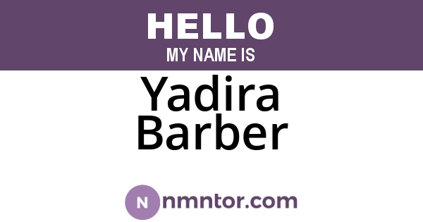 Yadira Barber