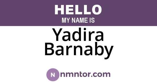 Yadira Barnaby
