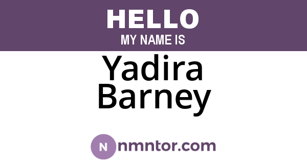 Yadira Barney