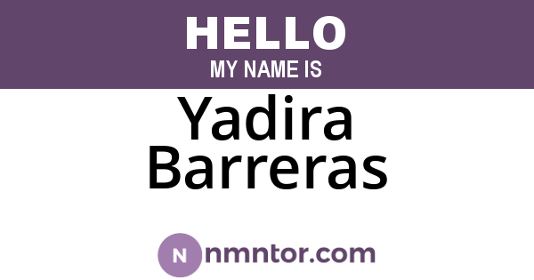 Yadira Barreras