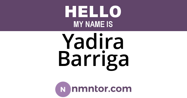 Yadira Barriga