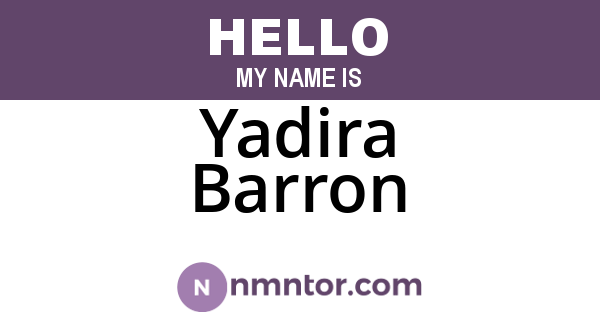 Yadira Barron