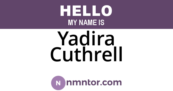 Yadira Cuthrell