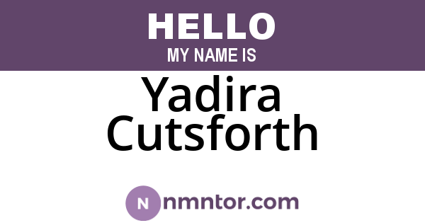 Yadira Cutsforth
